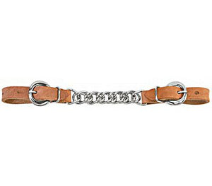 Weaver Harness Leather 4-1/2" Single Flat Link Chain Curb Strap