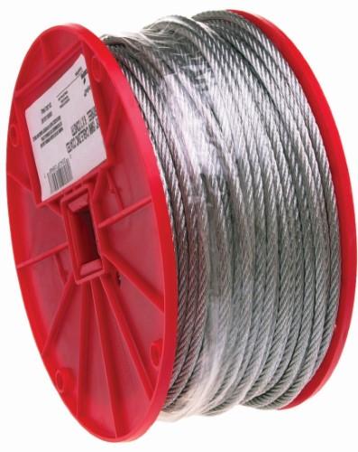 Campbell 1/8 7 x 7 Cable, Galvanized Wire, 500 Feet per Reel