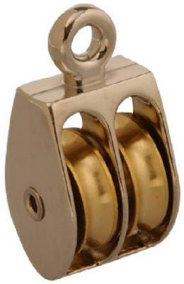 Campbell 1 Pulley, Double Sheave, Rigid Eye