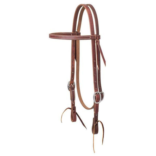 Weaver Working Tack Economy Browband Headstall, 5/8, Stainless Steel