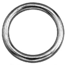 Baron Medium Steel Round Rings 2"