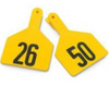 Z Tags No-snag Numbered Cow Id Ear Tags Yellow 26 - 50 (26 - 50, Yellow)