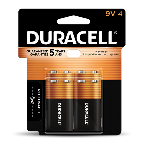 Duracell Coppertop 9V Alkaline Batteries