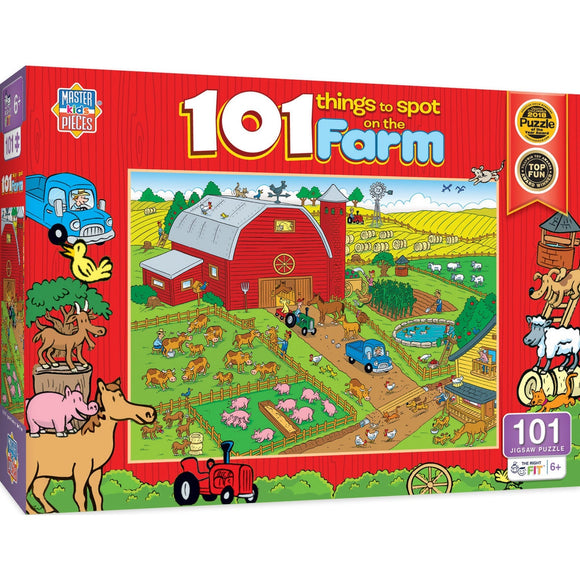 MasterPieces 101 Things to Spot on a Farm 101 Piece Puzzle (Puzzle Game)